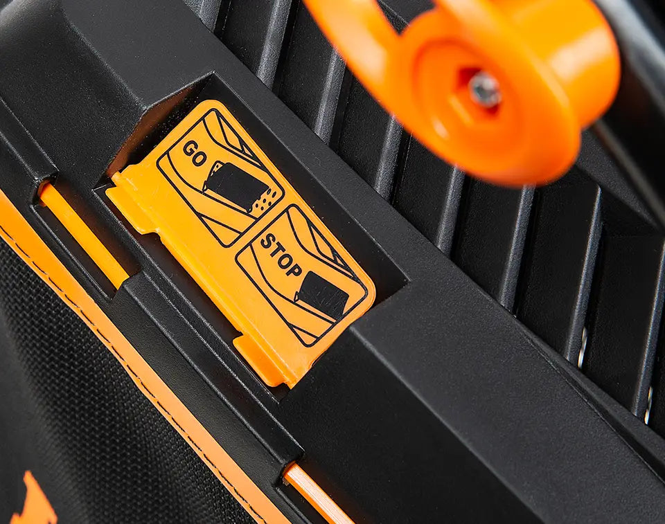 Cortacésped eléctrico LawnMaster de 40 cm con indicador de caja de hierba