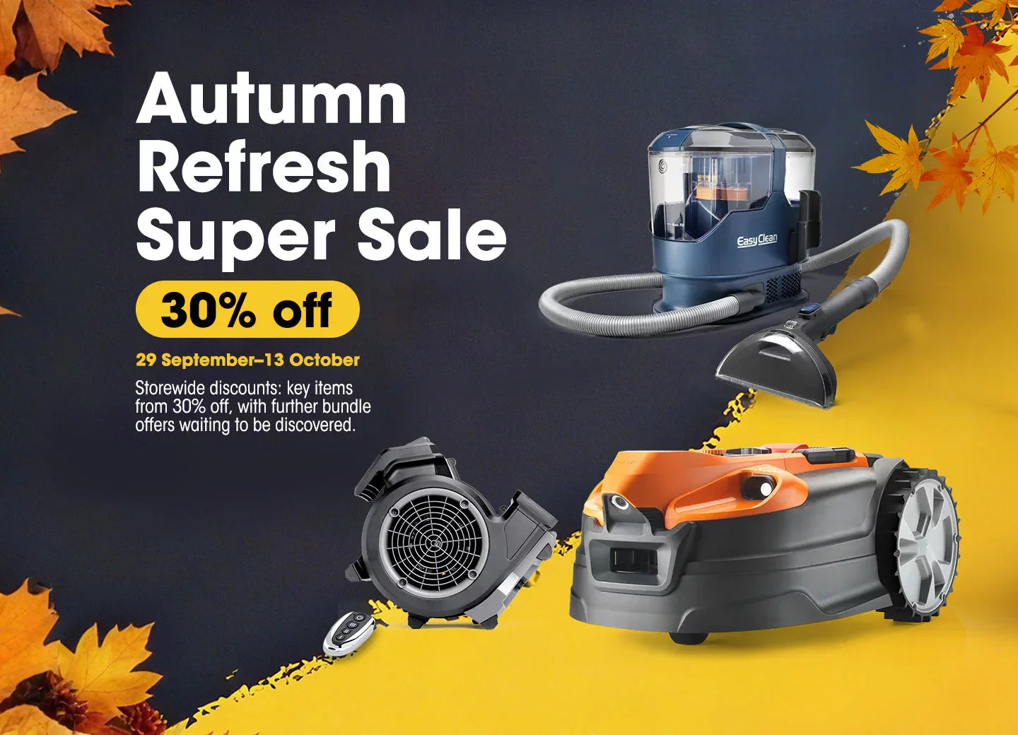 Autumn Home Refresh Made Easy: Vacmaster & LawnMaster Sale Event