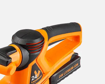 LawnMaster Schnurlose Heckenschere mit Softgrip-Griff