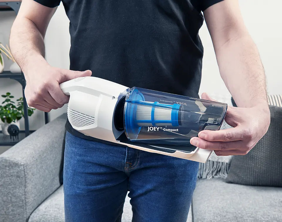Vacmaster Joey Compact Staubbehälter mit einfacher Entleerung