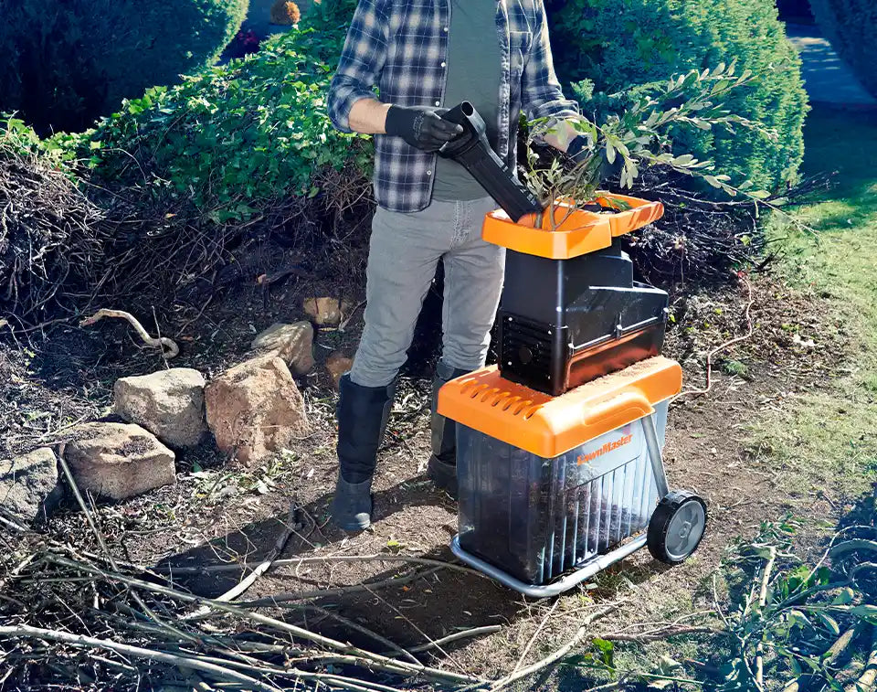 LawnMaster Garten Aufräumen Leisehäcksler
