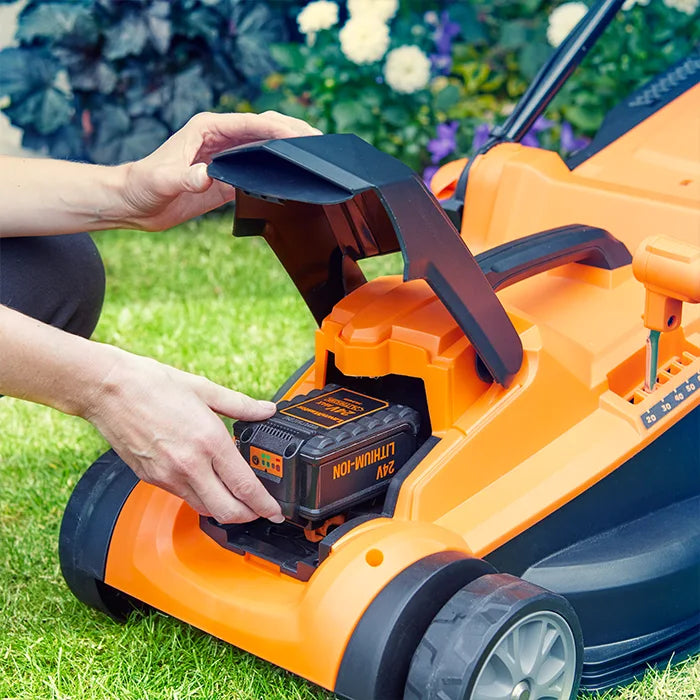 LawnMaster 37cm Schnurloser Rasenmäher Akku