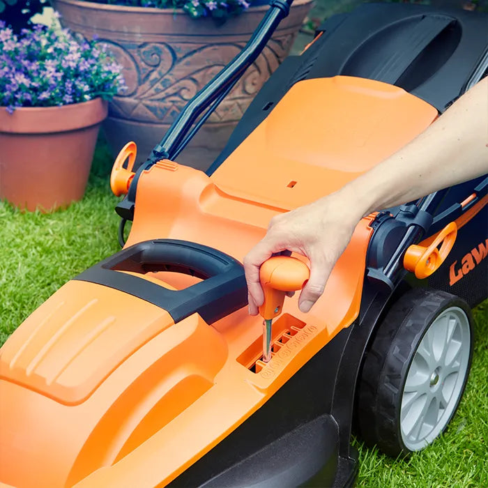 LawnMaster 37cm Elektro-Mäher mit Schnitthöhen
