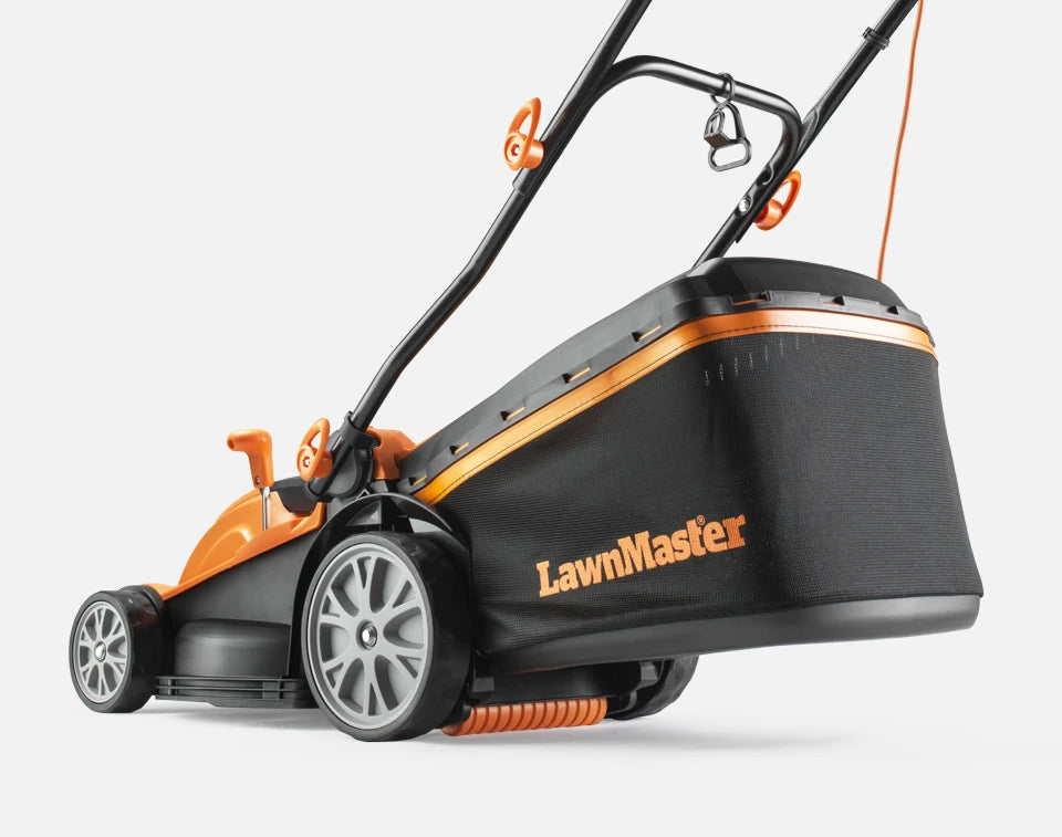 LawnMaster 1600W 37cm Elektrorasenmäher Luftsammelsystem