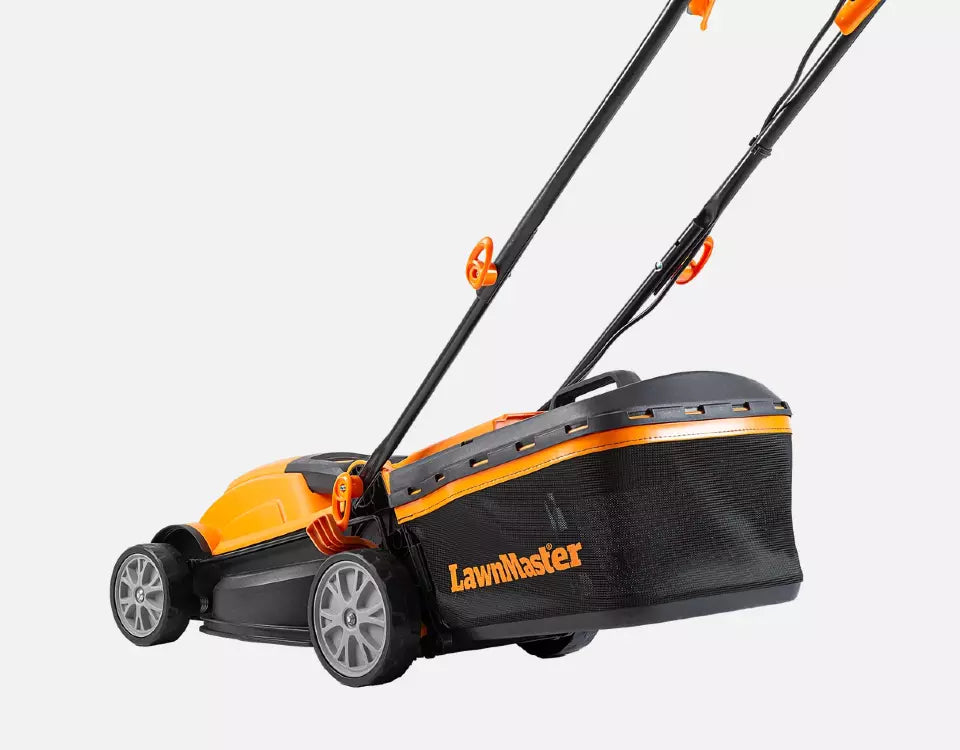 LawnMaster MEB1434M-03 34cm electric lawnmower air collect system