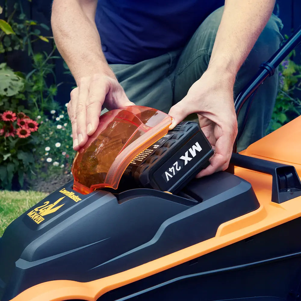 LawnMaster MX 24V Li-ion 4.0Ah Akku in 32cm Mäher
