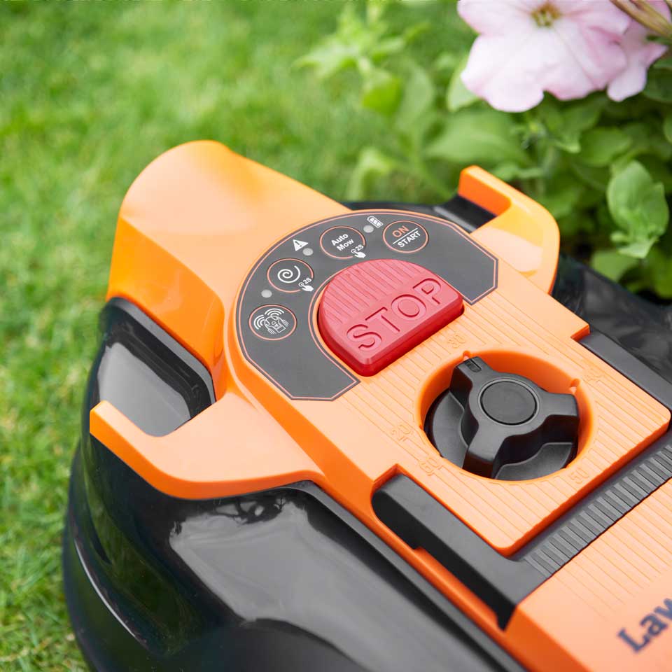 Rasenmähroboter Drop and Mow LawnMaster  VBRM16 einfaches Bedienfeld