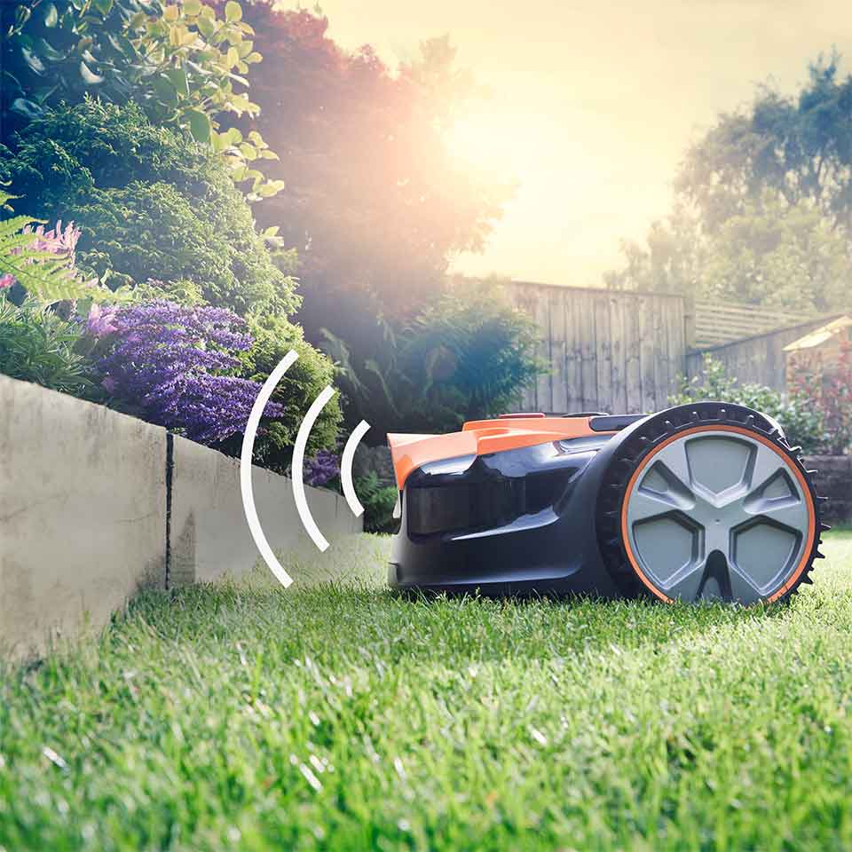 Rasenmähroboter Drop and Mow LawnMaster  VBRM16 Ultraschallsensoren