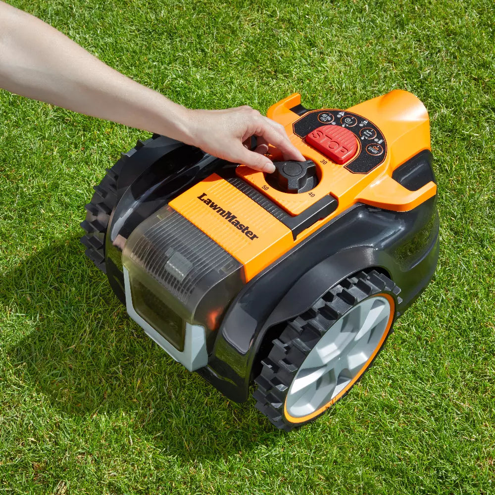 LawnMaster VBRM16 Plus  Einstellrad für die Schnitthöhe