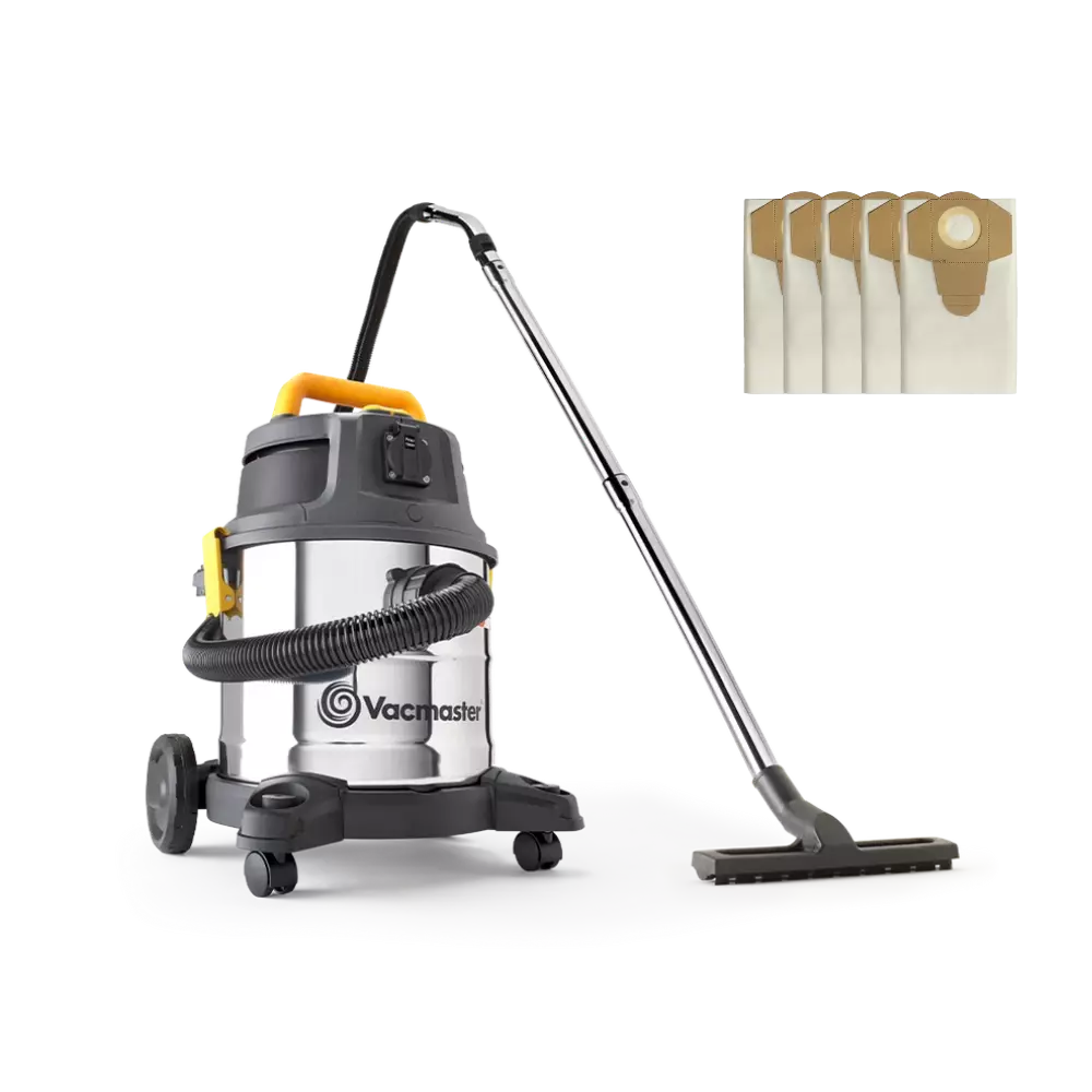 Vacmaster WD L20 Bag Kit | 240V Dust Extractor-with Spare Dust Bags X 5