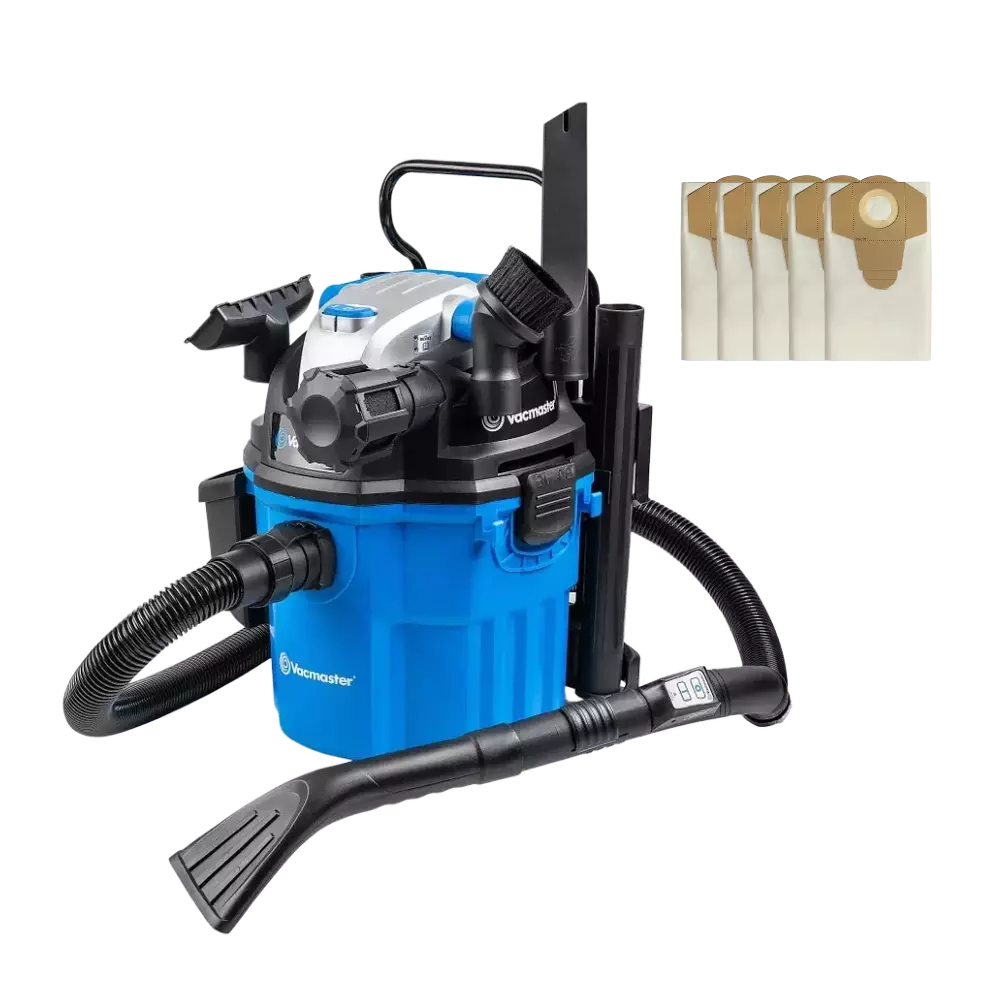Vacmaster Wall Mount 18 Remote Bag Kit | Wet & Dry Vacuum Cleaner-with Spare Dust Bags X 5