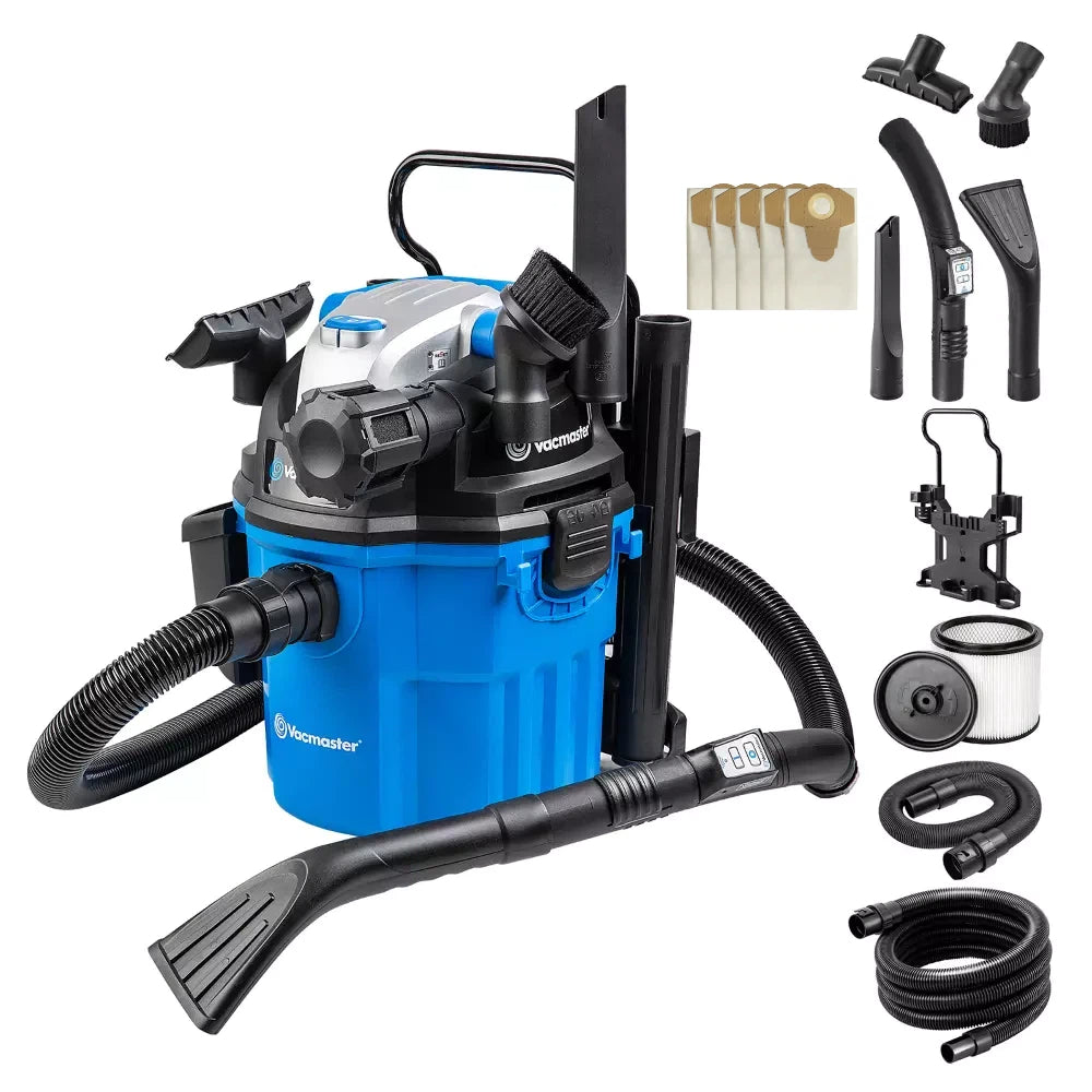 Vacmaster Wall Mount 18 Remote Bag Kit | Wet & Dry Vacuum Cleaner-with Spare Dust Bags X 5