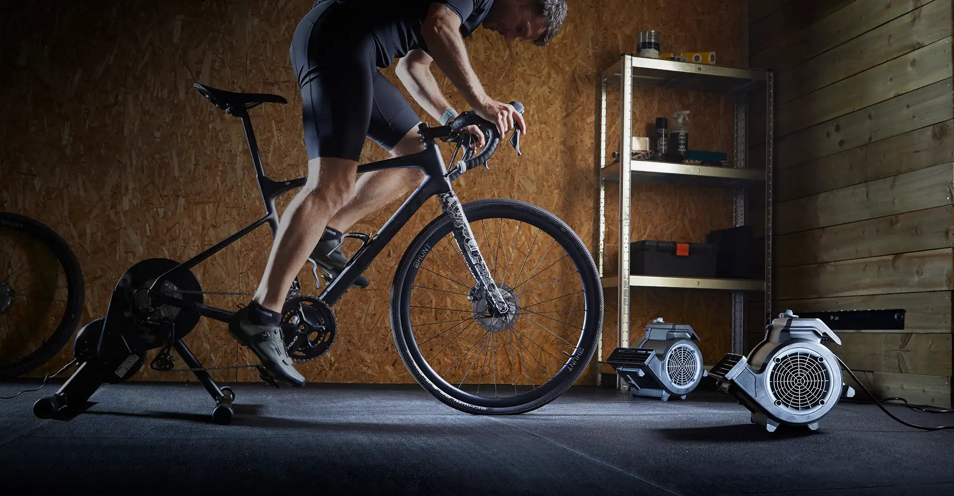 Turbo Fan Vacmaster cardio54 Kühlung Mann auf Fahrrad