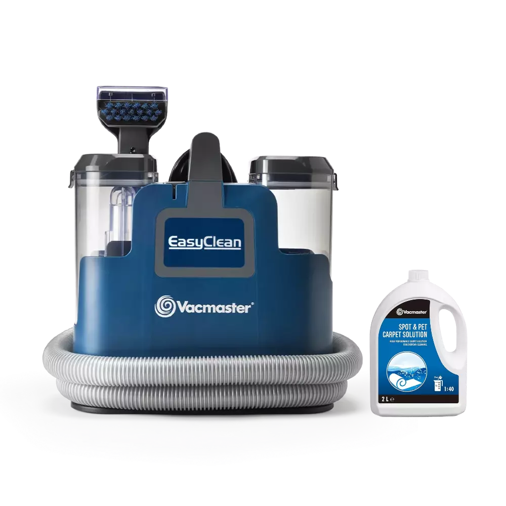 Vacmaster EasyClean Up Clean Kit | Compact Carpet Spot Cleaner-with Spare Carpet Shampoo