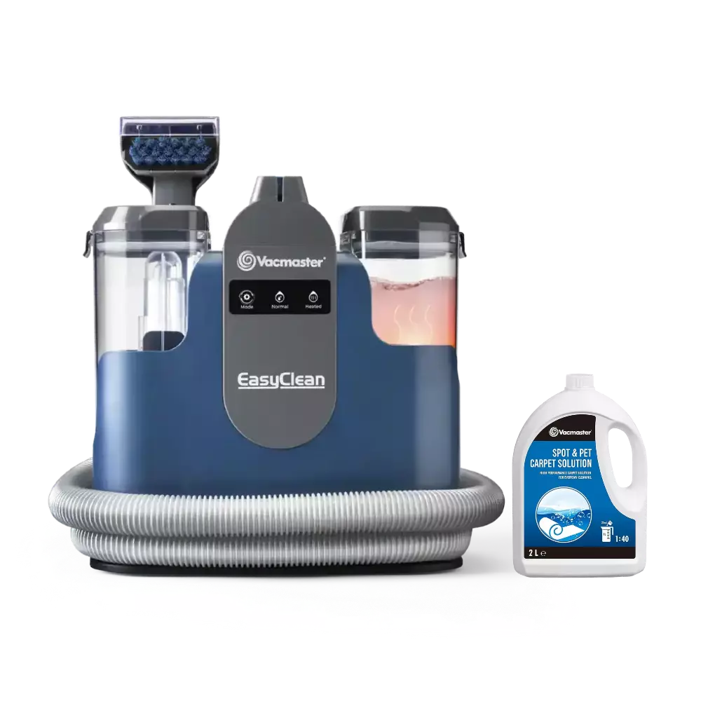 Vacmaster EasyClean Thermo Clean Kit | Heated Carpet Spot Cleaner-with Spare Carpet Shampoo