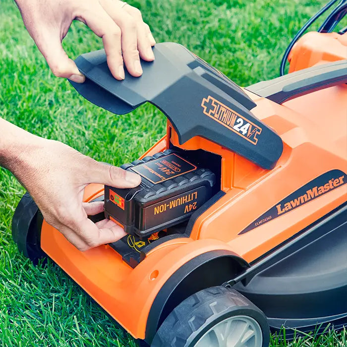 LawnMaster MX 24V 34cm Schnurloser Rasenmäher Akku