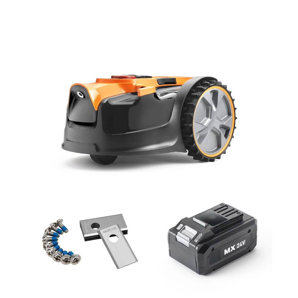 LawnMaster LawnMaster DM16-400 Plus Power Kit | MX 24V Drop and Mow Mähroboter – Mähroboter Ersatzakku und -messern